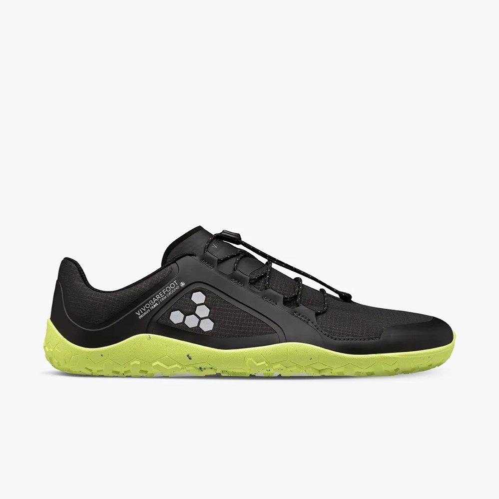 Vivobarefoot Primus Trail II All Weather FG Mens Running Shoes Black UK UJDQ